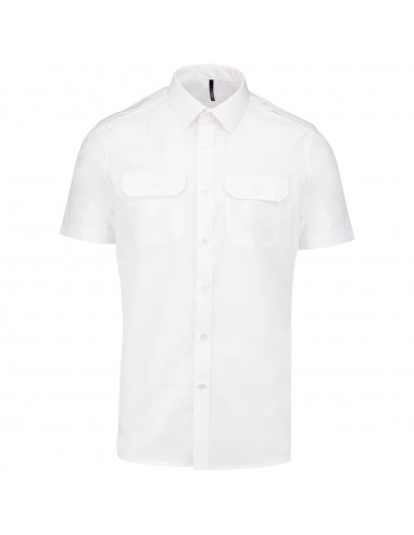 Chemise pilote manches courtes homme - K503-Chemises / pulls-Alchimistes