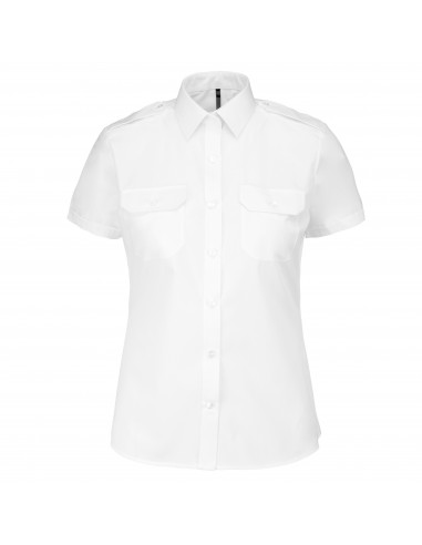 Chemise pilote manches courtes femme - K504-Chemises / pulls-Alchimistes