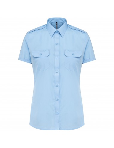Chemise pilote manches courtes femme - K504-Chemises / pulls-Alchimistes