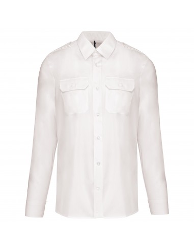 Chemise pilote manches longues homme - K505-Chemises / pulls-Alchimistes