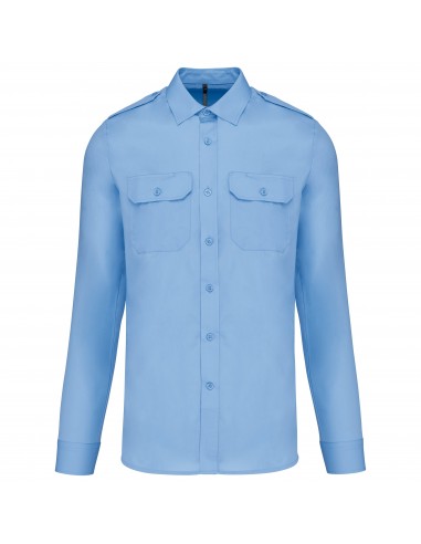 Chemise pilote manches longues homme - K505-Chemises / pulls-Alchimistes