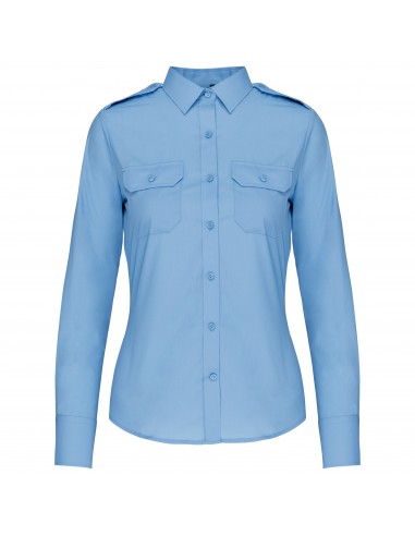 Chemise pilote manches longues femme - K506-Chemises / pulls-Alchimistes