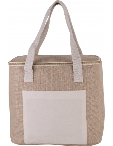 Sac isotherme en jute - modèle moyen - KI0353-Shopping et plage-Alchimistes