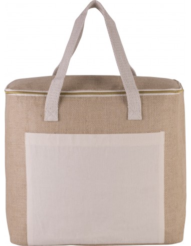Sac isotherme en jute - grand modèle - KI0354-Shopping et plage-Alchimistes