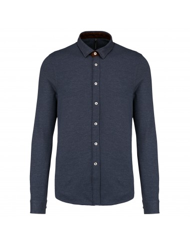 Chemise jacquard manches longues - K507-Chemises / pulls-Alchimistes