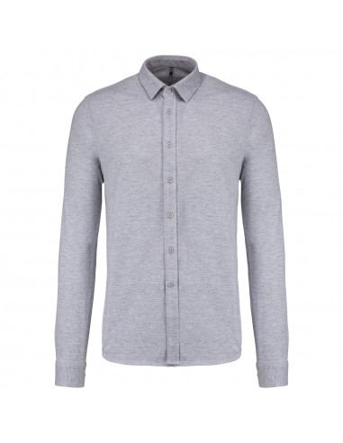 Chemise maille piquée manches longues - K508-Chemises / pulls-Alchimistes