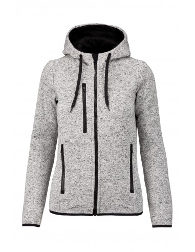 Veste à capuche chinée femme - PA366-Vestes / Bodies-Alchimistes