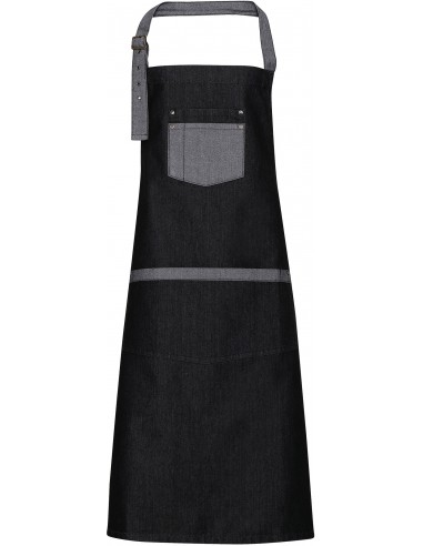 Tablier Denim à bavette "Domain" - PR127-Maison-Alchimistes