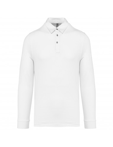 Polo jersey manches longues homme - K264-Polos-Alchimistes