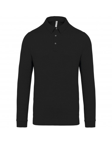 Polo jersey manches longues homme - K264-Polos-Alchimistes