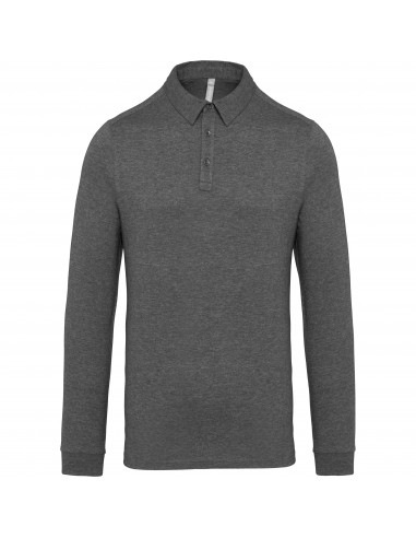 Polo jersey manches longues homme - K264-Polos-Alchimistes