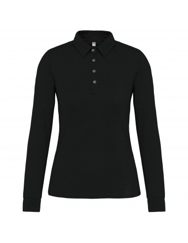 Polo jersey manches longues femme - K265-Polos-Alchimistes