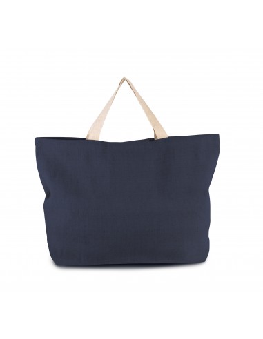 Grand sac de shopping fourre-tout esprit rustique - KI0260-Shopping et plage-Alchimistes