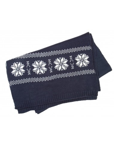 Echarpe de Noël tricotée motif étoiles - KP541-Chemises / pulls-Alchimistes