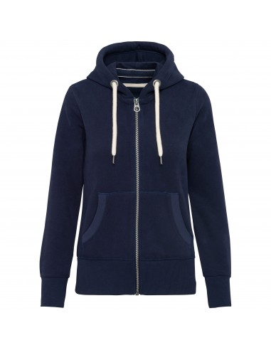Sweat-shirt vintage zippé à capuche femme - KV2307-Sweat-Alchimistes