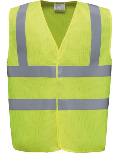 Gilet haute visibilité, LSF (chaleur et flamme) & antistatique - YHVW100ASFR-Vestes / Bodies-Alchimistes