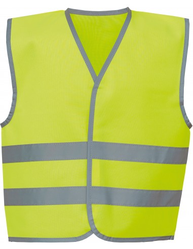 Gilet avec bordures et bandes réfléchissantes - YHVW102CH-Vestes / Bodies-Alchimistes