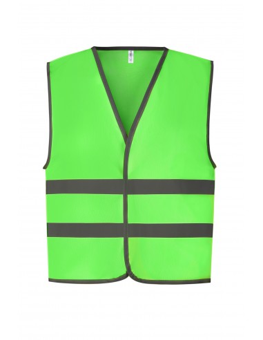 Gilet avec bordures et bandes réfléchissantes - YHVW102CH-Vestes / Bodies-Alchimistes