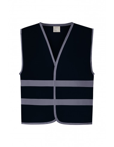 Gilet avec bordures et bandes réfléchissantes - YHVW102CH-Vestes / Bodies-Alchimistes