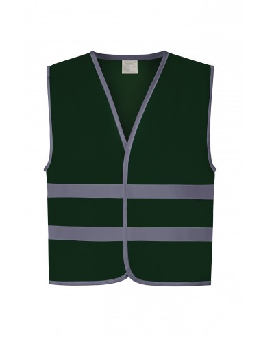 Gilet avec bordures et bandes réfléchissantes - YHVW102CH-Vestes / Bodies-Alchimistes
