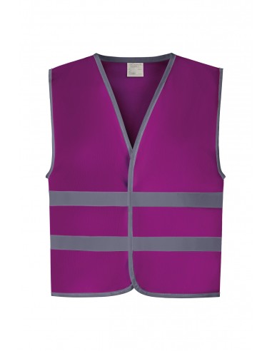 Gilet avec bordures et bandes réfléchissantes - YHVW102CH-Vestes / Bodies-Alchimistes