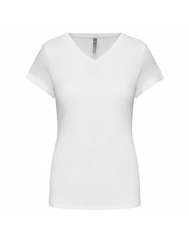 T-shirt col V manches courtes femme - K3015-T-Shirts-Alchimistes