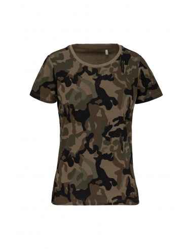 T-shirt camo manches courtes femme - K3031-T-Shirts-Alchimistes
