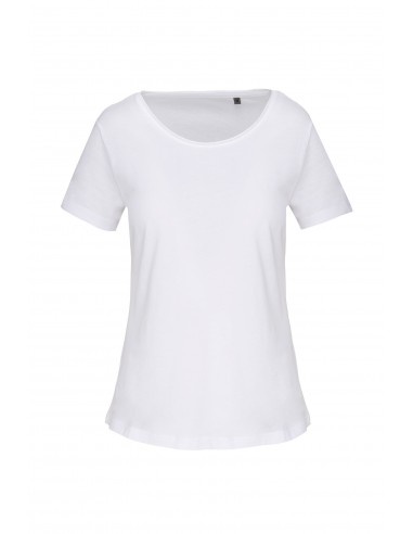 T-shirt Bio col à bords francs manches courtes femme - K399-T-Shirts-Alchimistes