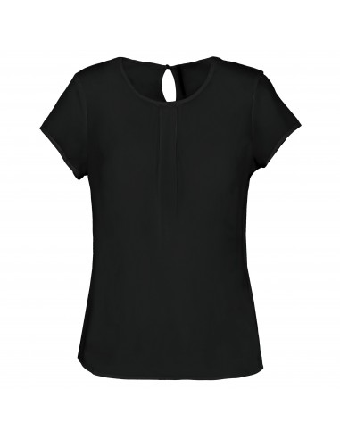 Blouse crêpe manches courtes femme - K5002-Chemises / pulls-Alchimistes