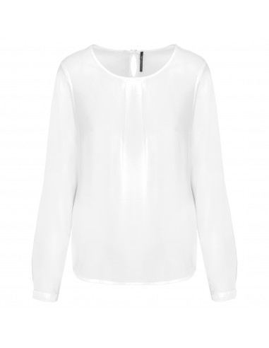 Blouse crêpe manches longues femme - K5003-Chemises / pulls-Alchimistes