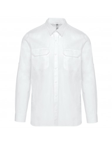 Chemise safari manches longues homme - K590-Chemises / pulls-Alchimistes