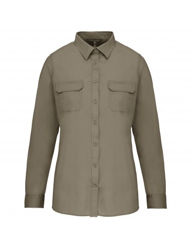 Chemise safari manches longues femme - K591-Chemises / pulls-Alchimistes