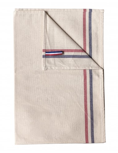 Essuie-vaisselle 2 rayures Origine France Garantie - K138-Vetements-Alchimistes