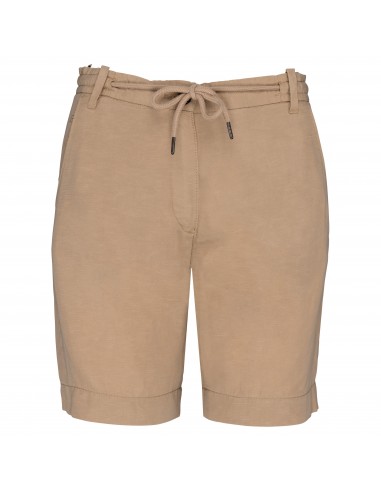 Bermuda en lyocell et lin femme - NS721-Pantalons, Shorts et Jupes-Alchimistes