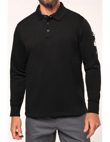 Sweat-shirt col polo homme - WK4000-Polos-Alchimistes