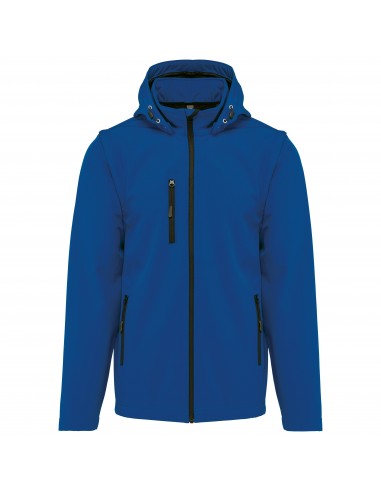 Veste Softshell 3 couches à capuche avec manches amovibles unisexe - K422-Polaire et softshell-Alchimistes