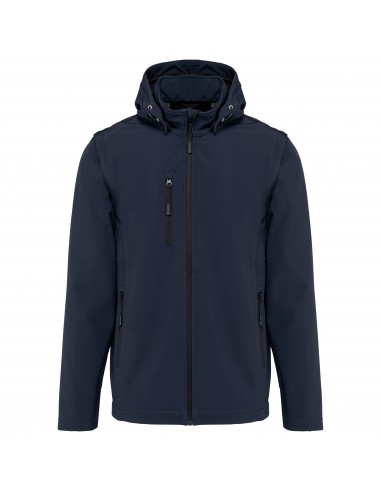 Veste Softshell 3 couches à capuche avec manches amovibles unisexe - K422-Polaire et softshell-Alchimistes