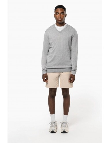 Pull col en V écoresponsable homme - K980-Chemises / pulls-Alchimistes