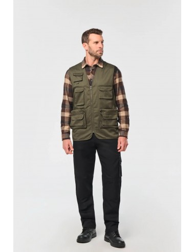 Gilet polycoton multipoches doublé unisexe - WK609-Vestes / Bodies-Alchimistes