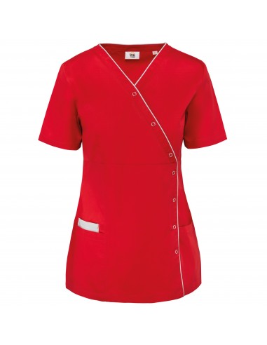 Blouse polycoton avec boutons-pression femme - WK506-Chemises / pulls-Alchimistes