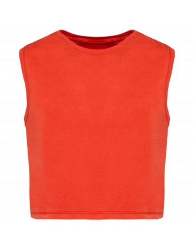 T-shirt écoresponsable  crop sans manche femme - NS342-T-Shirts-Alchimistes