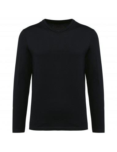 T-shirt Supima® col V manches longues homme - PK306-T-Shirts-Alchimistes