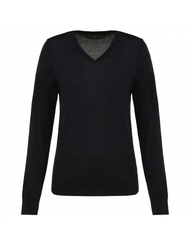 Pull Mérinos col V femme - PK911-Chemises / pulls-Alchimistes