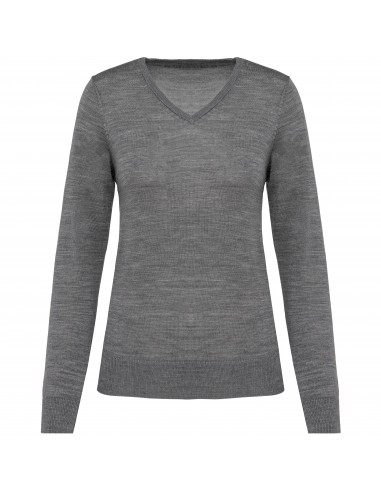 Pull Mérinos col V femme - PK911-Chemises / pulls-Alchimistes