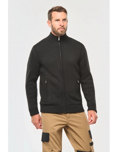 Cardigan doublé polaire homme - WK959-Polaire et softshell-Alchimistes