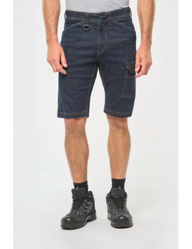 Bermuda denim multipoches homme - WK715-Pantalons, Shorts et Jupes-Alchimistes