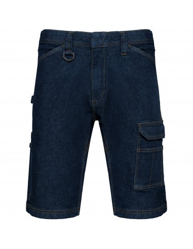 Bermuda denim multipoches homme - WK715-Pantalons, Shorts et Jupes-Alchimistes