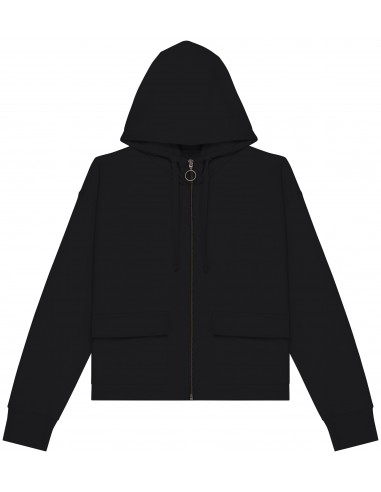 Sweat-shirt écoresponsable zippé à capuche French Terry femme - NS409-Sweat-Alchimistes