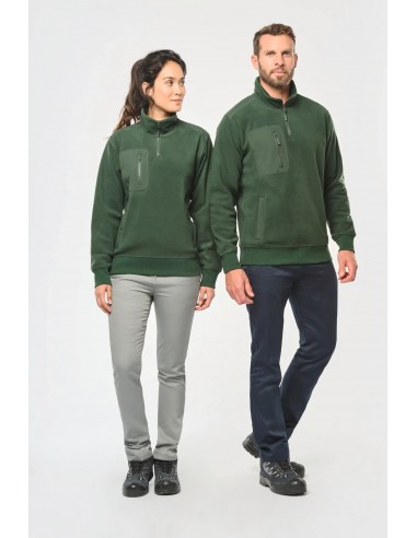 Polaire écoresponsable col zippé unisexe - WK905-Polaire et softshell-Alchimistes
