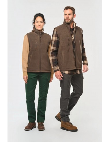 Bodywarmer polaire avec intérieur sherpa unisexe - WK610-Polaire et softshell-Alchimistes